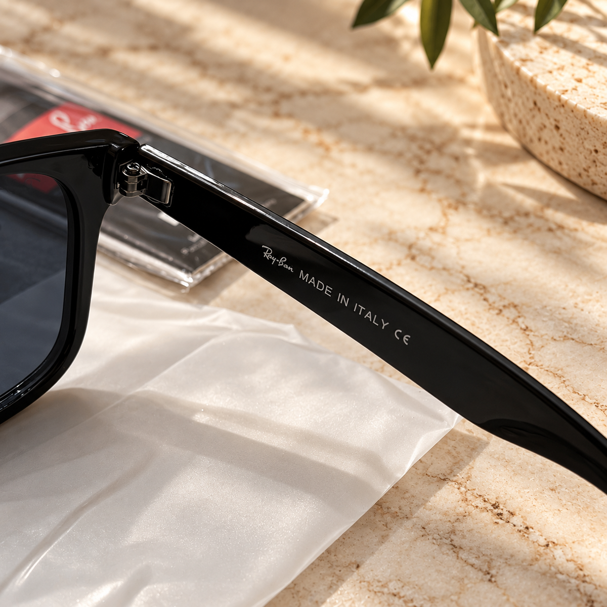 RB2140 Classic Black Designer Sunglasses – Premium UV Protection | Complete Set