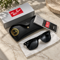 RB2140 Classic Black Designer Sunglasses – Premium UV Protection | Complete Set