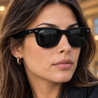 RB2140 Classic Black Designer Sunglasses – Premium UV Protection | Complete Set